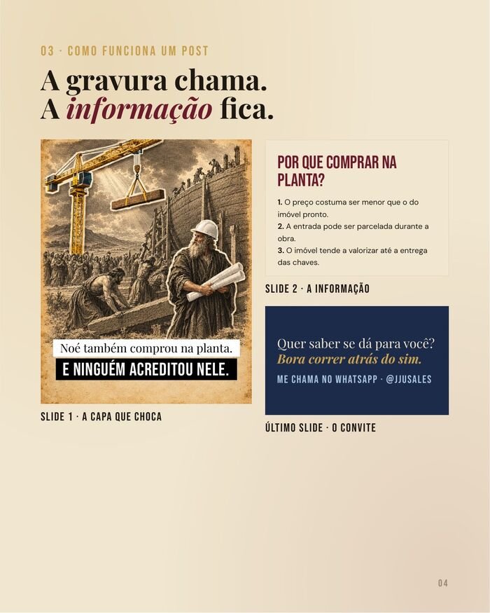 Página do guia: como montar um post